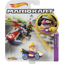 Hot Wheels GBG26 Mario Kart 1:64 Die-Cast Mario med Standard Kartfordon