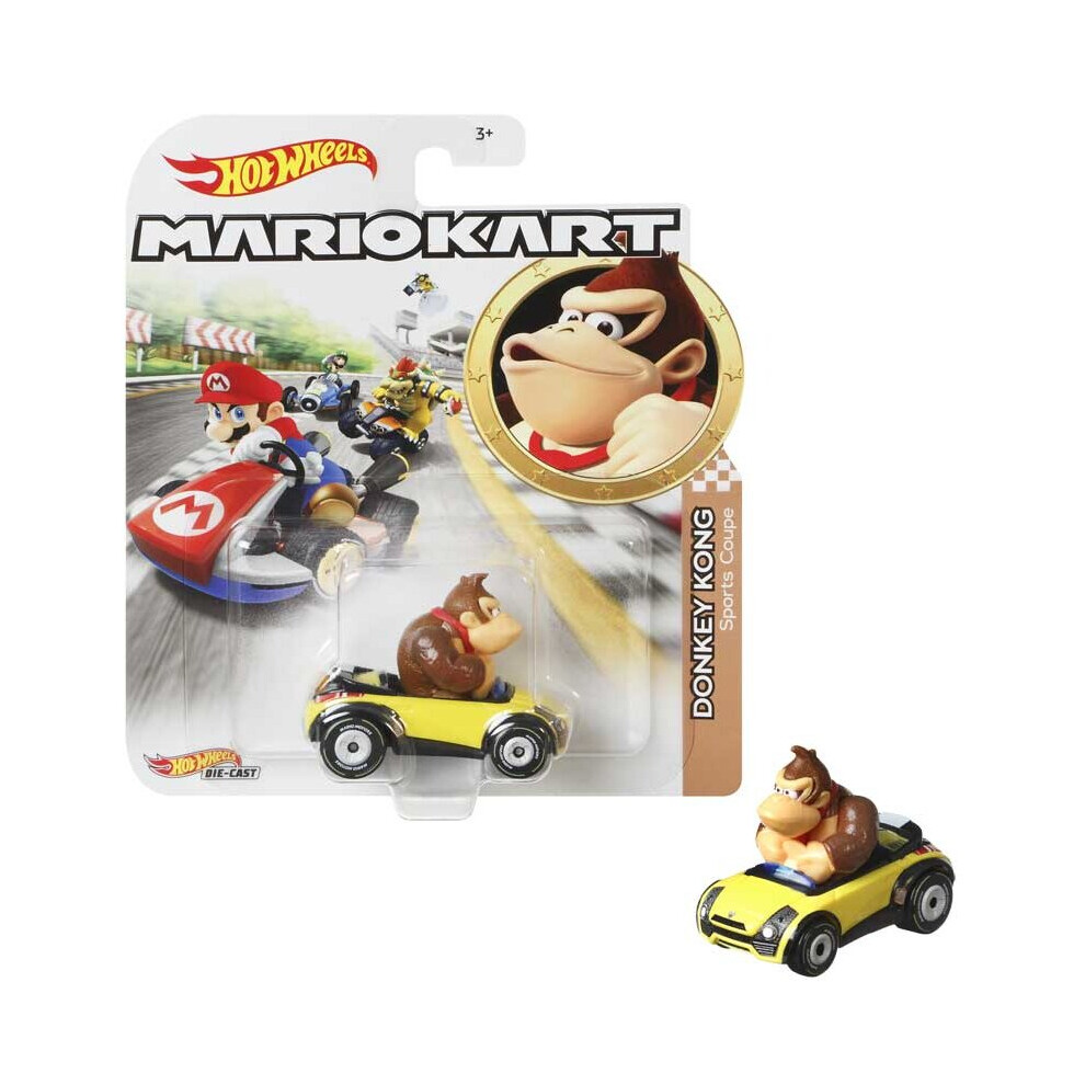 Hot Wheels (Donkey Kong) Mario Standard Kart Gbg25, Collectible Vehicle Toy