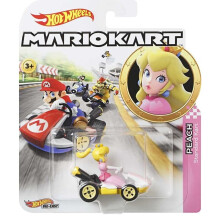 (Princess Peach) Hot Wheels Mario Standard Kart GBG25, Collectible Vehicle Toy