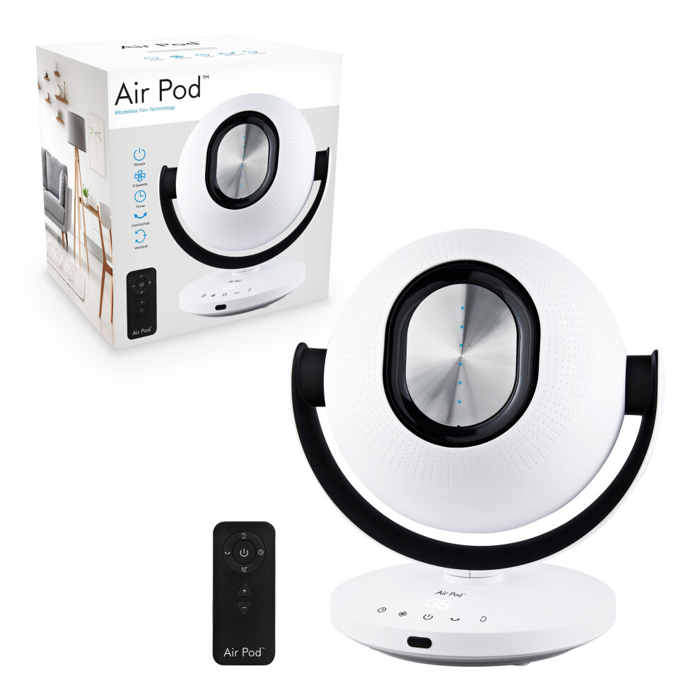 Tors + Olsson Benross Air Pod Fan With Remote Control White