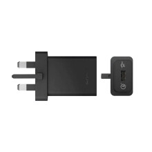 (Sony UK Plug Head UCH-12 Only) Sony Quick Charger Qualcomm 3.0 UCH12 And Cable UCB20 In Black No Retail Package