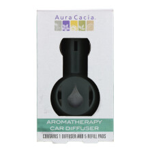 Aura Cacia, Aromatherapie-Car-Diffusor, 1 Diffusor, 5 Ersetzungspads