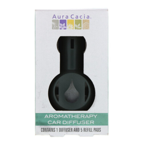 Aura Cacia, Aromatherapie-Car-Diffusor, 1 Diffusor, 5 Ersetzungspads