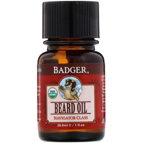 Badger, Navigator Class, Bartöl, Bergamotte & Vanille, 1 fl oz (29,6 ml) 2