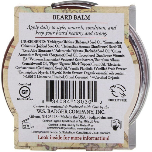 Badger, Navigator Class, Βάλας για τα Μωρά, Bergamot & Vanilla, 2 oz (56 g) 1