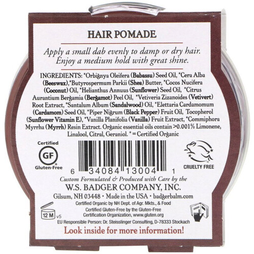 Badger, Θεραπεία Μαλλιών, Bergamot & Vetivert, 2 oz (56 g) 2