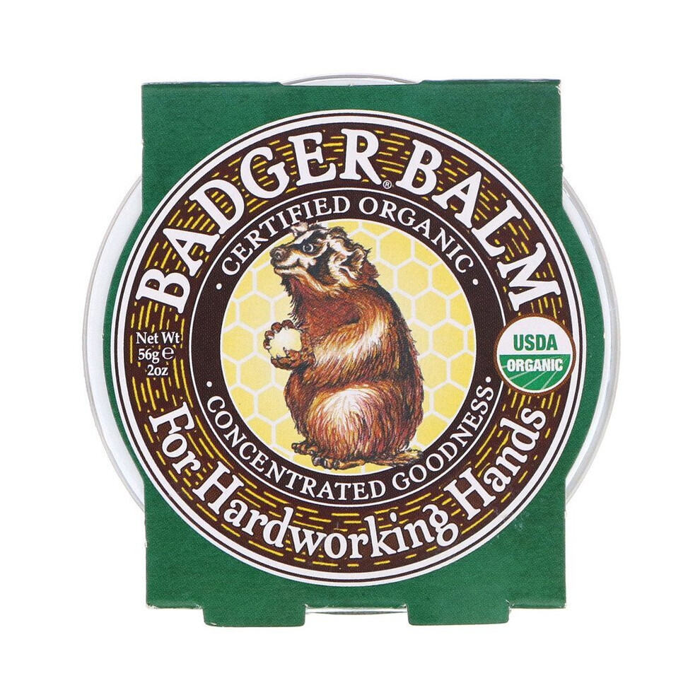 Badger Company Badger Balm For Hardworking Hands - 56G Usda Organic, Cruelty-Free, Gluten-Free, B Corp Certified