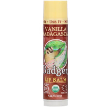 Badger, Lip Balm, Vanilla Madagascar, 0.15 oz (4.2 g)
