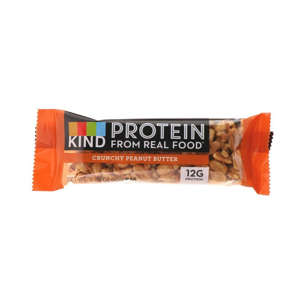 Kind Bars , Protein Bars, Crunchy Peanut Butter, 12 Bars, 50G