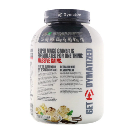 Dymatize Nutrition, Super Mass Gainer, Gourmet Vanilla, 2.7kg 2