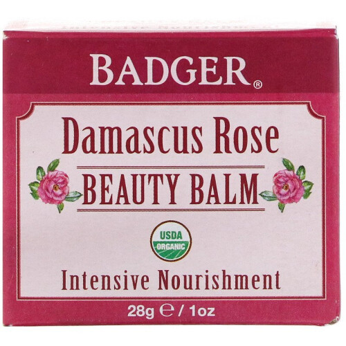 Badger, Skönhetssalva, Damaskusros, 1 oz (28 g)