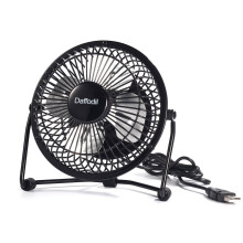 USB-Powered Desk Fan 10cm - Quiet, Quad-Blade, 270 Degree Tilt