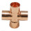 (15mm, 10) Copper End Feed Cross 4 Way Pipe Fitting Connector UK stock 1