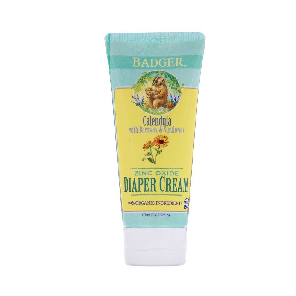 , Diaper Calendula With Beeswax & Sunflower, 87Ml Cream Badger Company