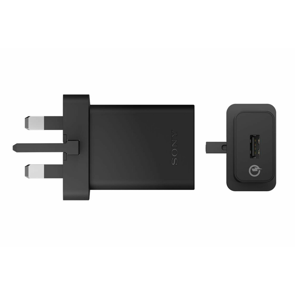 (Sony Plug Head UCH10 Only) Official Sony EC803 USB-A to Micro USB Data Cable For Xperia - Black