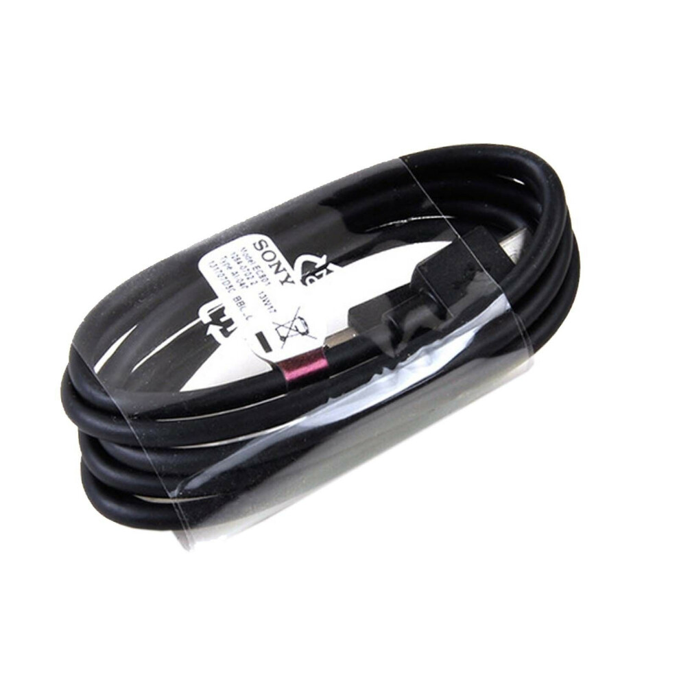 (Sony Cable EP-803 Only) Official Sony EC803 USB-A to Micro USB Data Cable For Xperia - Black