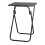 (Black, Large) Folding Side Table Indoor Outdoor Coffee Drink 1