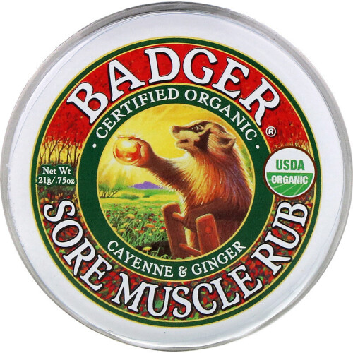 Badger, Οργανική Μυαλό Ρουμπ, Κέιεν και Γίντζερ, 0.75 oz (21 g) 2