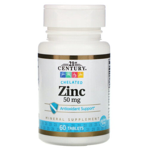 21st Century, Χηλατημένο Σίδηρο, 50 mg, 60 Tablets