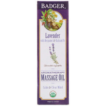 Badger, Aromatherapie-Massageöl, Lavendel mit Bergamot & Balsam-Fichte, 4 fl oz (118 ml)