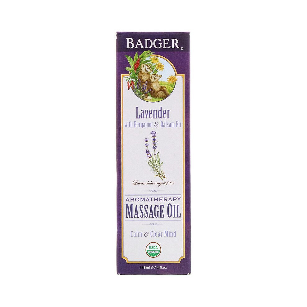 Badger Company , Aromatherapy Massage Oil, 118Ml