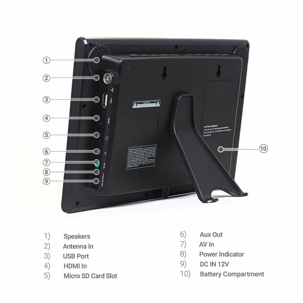 august-da100d-10--portable-tv-freeview-tv---caravan-tv--camper-van-tv--hgv-tv