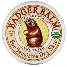 Badger Balm für empfindliche trockene Haut, unparfümiert, 2 oz (56 g)