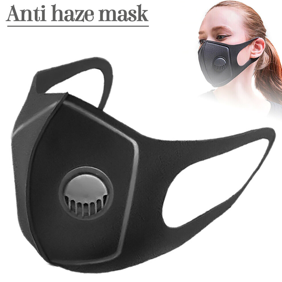5Pcs Dust Mask Pm2.5 Breathing Valve Respirator Washable Face Mask 762540038898