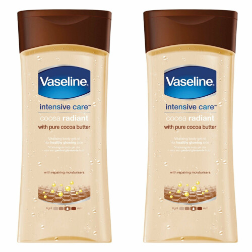Vaseline Vaseline Essential Moisture Cocoa Radiant with Pure Cocoa Butter, 2pk