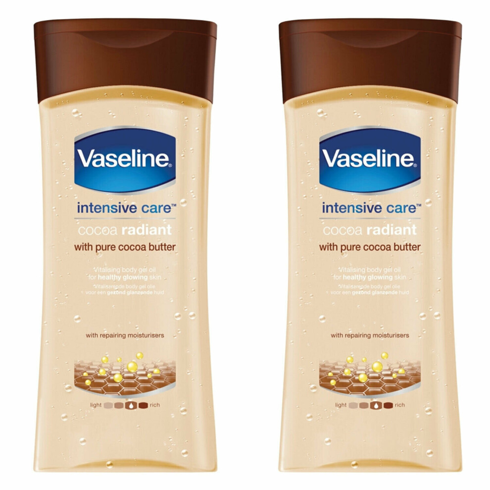 Vaseline Essential Moisture Cocoa Radiant With Pure Cocoa Butter, 2pk