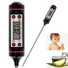 Digital Food Thermometer Probe BBQ Cooking Meat Temperature Kitchen Black