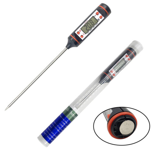 Digital Food Thermometer Probe BBQ Cooking Meat Temperature Kitchen Black 1