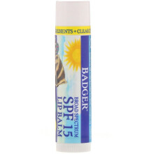 Badger Company, Lip Balm, Clear Zinc, Unscented, SPF 15, 4.2g