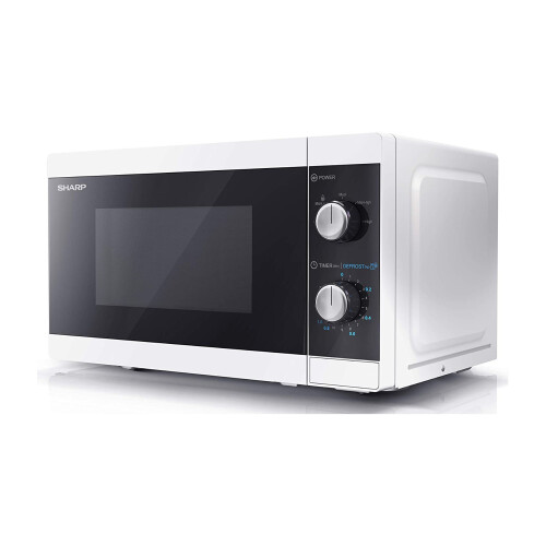 Sharp YCMS01UW White 20 Litre 800W Microwave With Defrost Settings on OnBuy