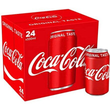 Coca-Cola Cans 330ml (24 Pack) - Classic Soft Drink, Ice-Cold Refreshment | Product Code: coca cola