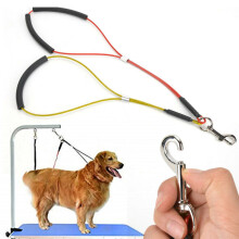 No-Sit Haunch Holder Pet Grooming Restraint Harness Leash Loop fit Table Arm