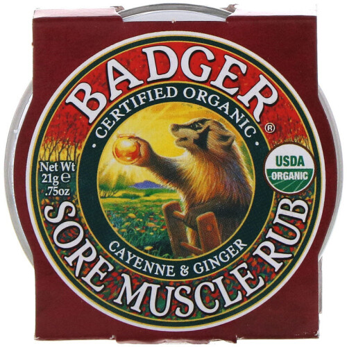 Badger, Οργανική Μυαλό Ρουμπ, Κέιεν και Γίντζερ, 0.75 oz (21 g)