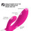 LELO INA Wave Rabbit Vibrator, Cerise, Wave Motion Double Stimulation (Clit and G-Spot) - Ultra Quiet with 10 Vibration Patterns 4