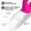 LELO INA Wave Rabbit Vibrator, Cerise, Wave Motion Double Stimulation (Clit and G-Spot) - Ultra Quiet with 10 Vibration Patterns 5