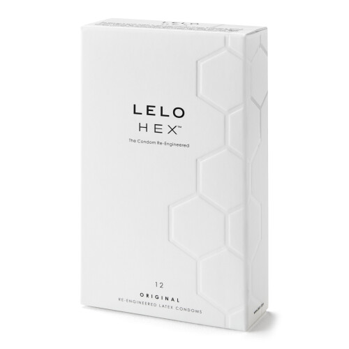 LELO LELO HEX Condoms Re-Engineered - Ultra-Thin Extra Pleasure, 12 Pack (2044)