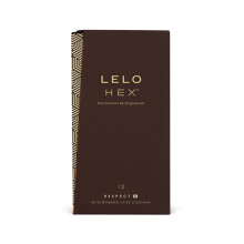 LELO HEX Respect XL Condoms w. Unique Hexagonal Structure (12 condoms)