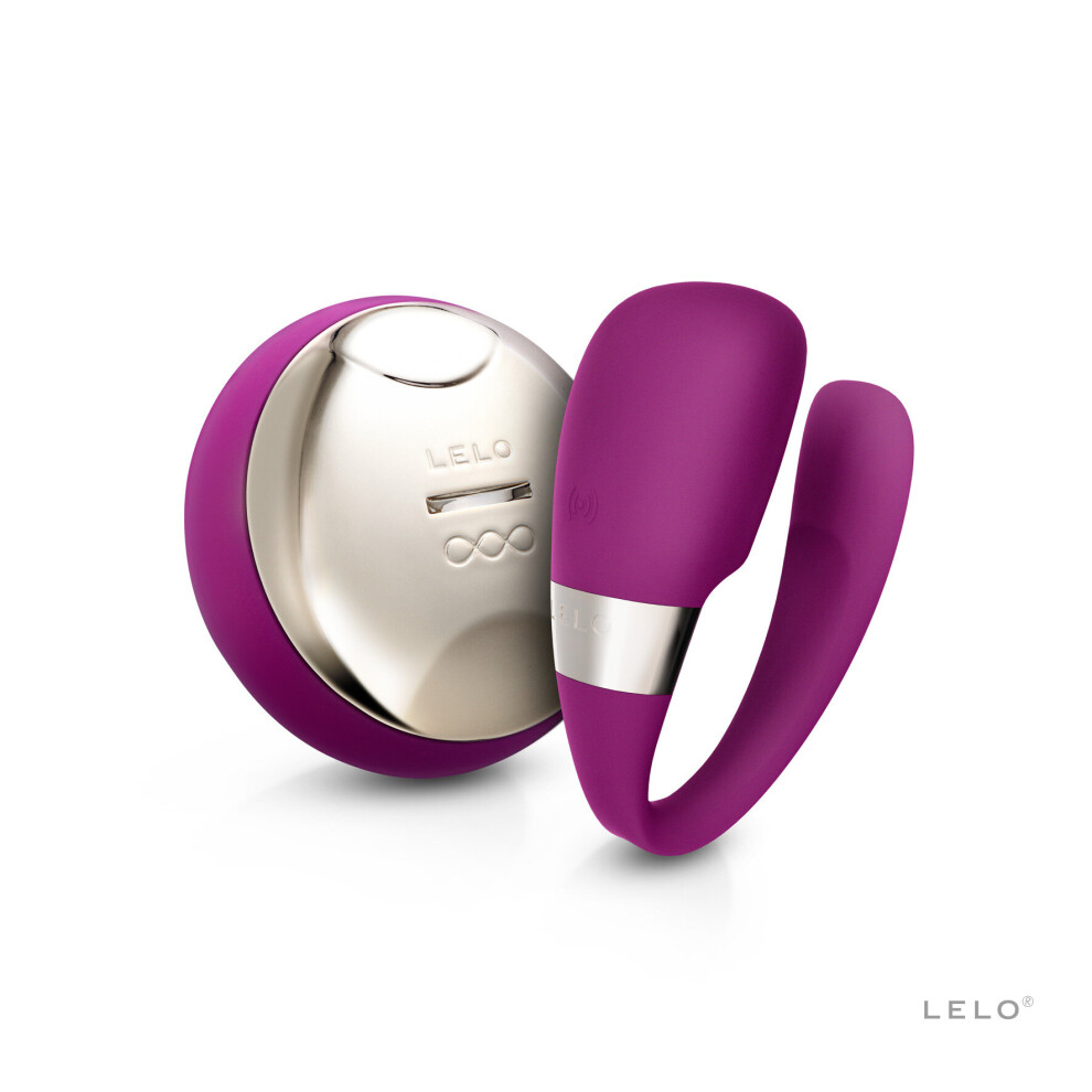 LELO TIANI 3 U-Shaped Couples Vibrator Toy Deep Rose, Wireless Remote Control for Guaranteed Satisfaction, Adult Massagers for Couples