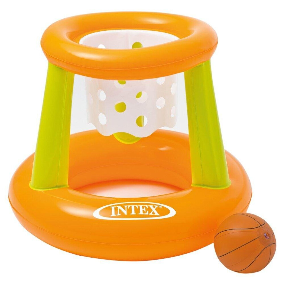 Jeu de Basket gonflable pour piscine INTEX - Dimensions 67x65 cm - Garçon et Fille - A partir de 3 ans