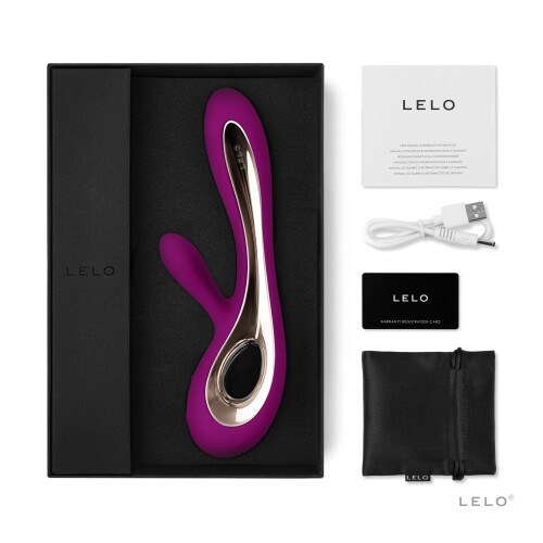 LELO LELO SORAYA 2 Rabbit Massager Deep Rose Waterproof & Wireless 1