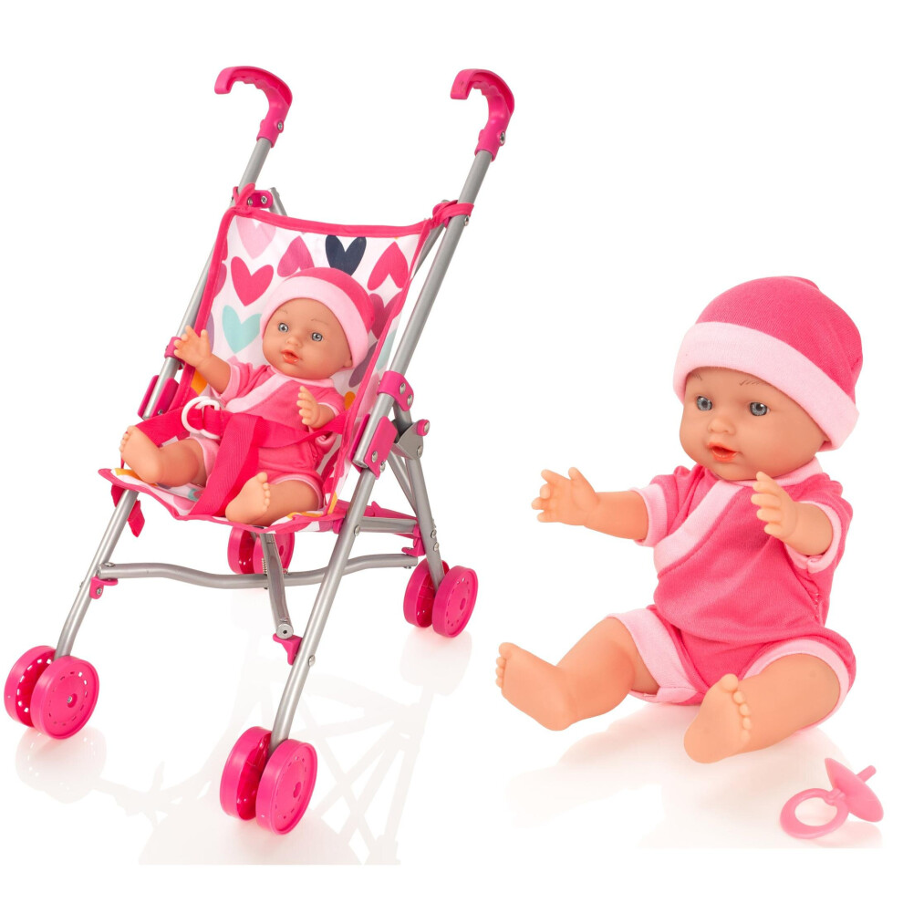 Molly Dolly My First Doll & Stroller Set