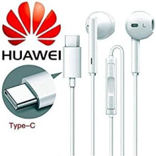 Genuine Huawei CM33 USB Type C Handsfree Earphones with Remote and Microphone for Huawei Mate 20 Pro / P20 / P20 Pro - Frustration Free Bulk Packing