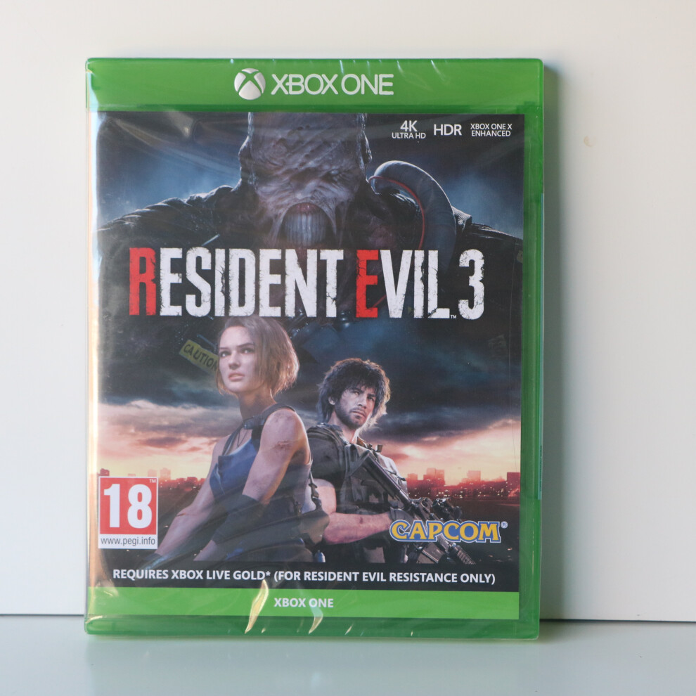 RESIDENT EVIL 3 - MICROSOFT XBOX ONE GAME - INCLUDES RESISTANCE!