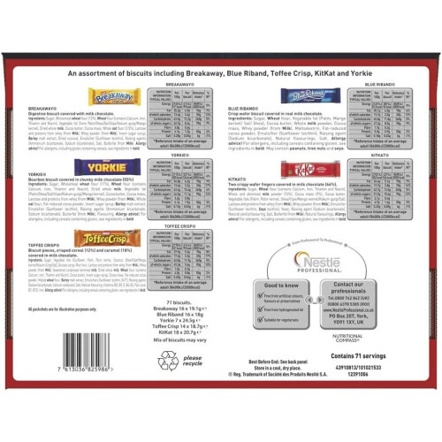 Nestle Nestlé The Big Biscuit Box 71 Chocolate Biscuit Bars 2