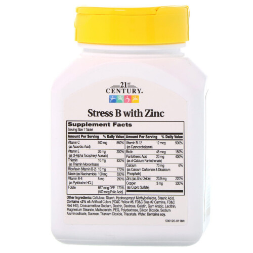 21st Century, Stress B mit Zink, 66 Tabletten 1