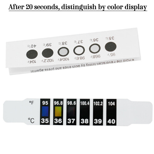 (10Pcs) Thermometer Strips Forehead Sticker Fever Health 2